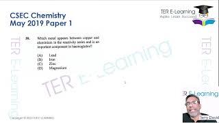 CSEC Chemistry - May 2025 Paper 1 Preparation (Terry David)