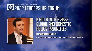 B'nai B'rith's 2023 Policy Priorities at the United Nations