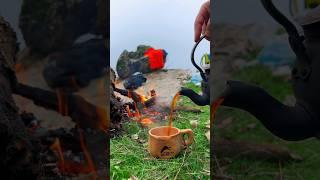 This isn't your 5-Star Chai     #waterfallsounds #mountainvibes #outdoors