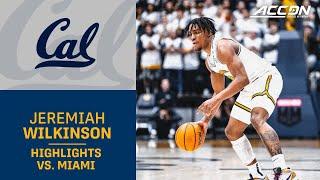 Cal's Jeremiah Wilkinson Scores A Career High To Defeat Miami
