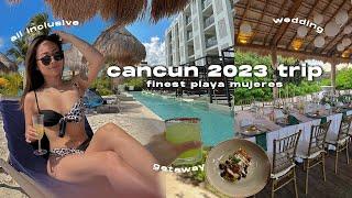  mexico travel vlog | cancun vacation, all inclusive resort & destination wedding