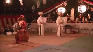 比木神社　神事　鬼神舞(比木神楽)