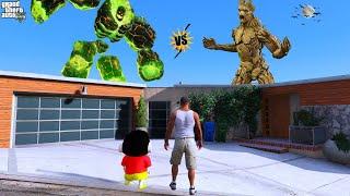 Shinchan And Franklin Found Groot in GTA 5