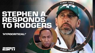 'THAT IS WEAK!' ️ Stephen A. SOUNDS OFF on Aaron Rodgers' comments about the media  | First Take