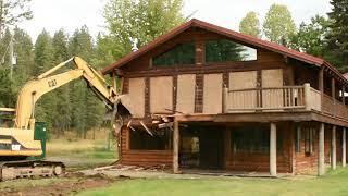 Idaho Log House Demolition