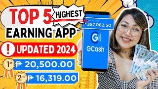 TOP 5 LEGIT AND HIGHEST EARNING APP 2024 | I EARNED P20,500 IN 1 APP WITH OWN PROOF GCASH & PAYPAL