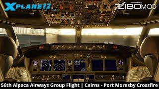 Real 737 Pilot LIVE | 56th Members Group Flight | Cairns – Port Moresby | X-Plane 12