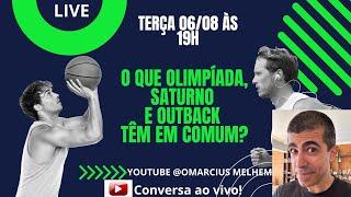 O QUE TEM EM COMUM OLIMPÍADA, SATURNO E O OUTBACK? NESTA TERÇA, 06/08 ÀS 19H VOCÊ SABERÁ NA LIVE!