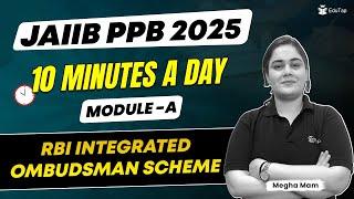 JAIIB PPB Free Online Classes 2025 | RBI Integrated Ombudsman Scheme | PPB Important Topics | EduTap