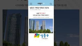 성동구 7억대 가능한 아파트 TOP4 #서울아파트 #부동산 #부동산투자 #아파트투자 #갭투자 #재태크 #부동산스터디