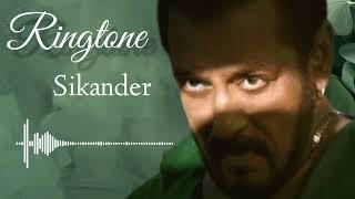 SIKANDAR - Salman Khan | SIKANDAR BGM Ringtone