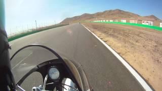 Ducati 350 doing laps @ Willow Springs @ AHMRA