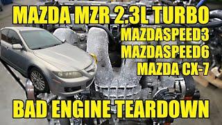 Mazda 2.3L Turbo MZR Engine Teardown. A SMORGASBORD Of Failure Modes!