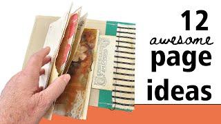12 junk journal page ideas for 2024 #junkjournalideas