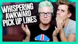 Whispering Awkward Pickup Lines (ft. Connor Franta) | Tyler Oakley