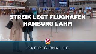 Streik legt Flughafen in Hamburg lahm