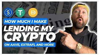 How Much I Make LENDING My Crypto | Defi Passive Income