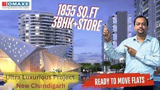 Omaxe The Lake New Chandigarh | 3BHK With Store | Ready to Move Flats For Sale #luxuryrealestate