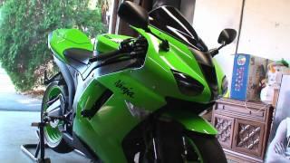 KAWASAKI SuperSport NINJA ZX-6R (LIME GREEN) Walk Around Video