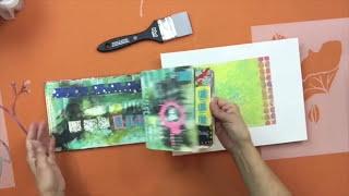 Resist Technique with 2-Part Stencils from StencilGirl Founder Mary Beth Shaw