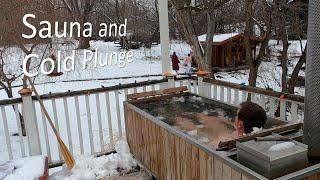 Wood Fired Sauna and Cold Plunge in the Goodland Tub