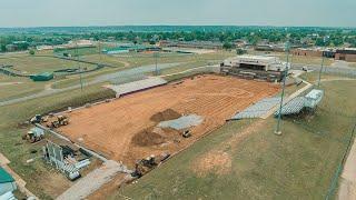 Anadarko Football Field Turf Conversion Progress / May 4, 2022 / 4K