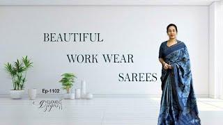 Ep- 1102 | Beautiful Work Wear Sarees Only @1820/- | Cloud Dzigns #workwearsarees #budgetfriendly