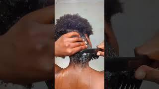 how I detangle and moisturize with aloe gel on 4c hair