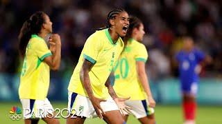 Brazil stuns host France in women's soccer quarterfinal win | Paris Olympics | NBC Sports