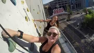 Reno Tahoe: Scaling the World's Tallest Climbing Wall Selfie