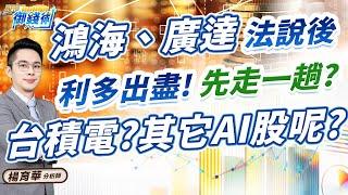 2024.11.15【鴻海、廣達法說後 利多出盡!先走一趟? 台積電?其它AI股呢?】#楊育華 #股市御錢術