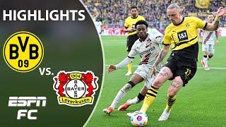  THE STREAK CONTINUES  Borussia Dortmund vs. Bayer Leverkusen | Bundesliga Highlights | ESPN FC