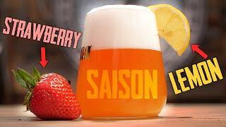 How To Brew A Strawberry Lemon Saison - Perfect Springtime Recipe