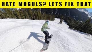 Easiest way to snowboard moguls for beginners and advanced riders