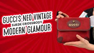 GUCCI Neo Vintage Suede Crossbody Bag Review | Dallas Designer Handbags