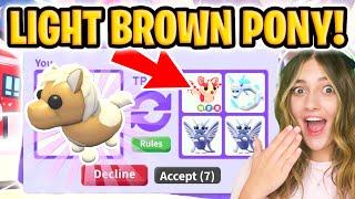 We Open A LIGHT BROWN SHETLAND PONY And This Is The Trading Value! Roblox Adopt Me