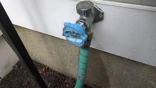 OUTSIDE FAUCET LEAKING EASY FIX