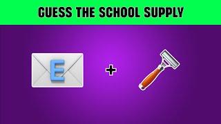 Guess The School Supply By Emoji