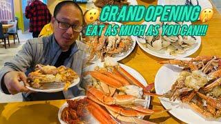 GRAND OPENING ALL YOU CAN EAT CRAB SEAFOOD, BBQ & SUSHI BUFFET @ DALY BUFFET IN DALY CITY CA!