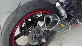 Kawasaki ninja 250 con escape akrapovic