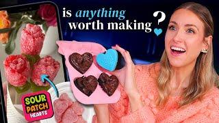 Testing Viral VALENTINE'S DAY RECIPES... what's worth making??