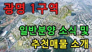 광명 1구역 일반분양 소식 및 추천매물 소개