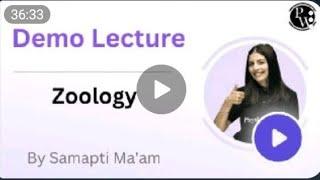 lakshya neet Zoology sampati mam demo licature.