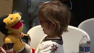 Golden Knights spread holiday cheer to young cancer patients at Cure 4 The Kids Foundation