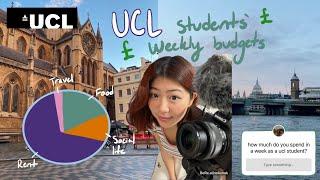 How much UCL students spend in a week