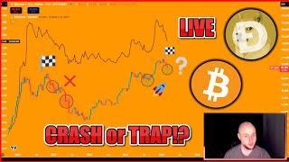  BEAR MARKET CRASH for BITCOIN or ALT SEASON DOGE PUMP!? Dogecoin, XRP, Jasmy, Shiba LIVESTREAM