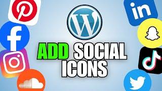 How To Add Social Media Icons to Footer in WordPress (Easy)