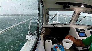 Woke Up to a Rainy Day Abaco Bahamas Deep Drop Fishing my 21 Feet Crooked Pilot house Boat