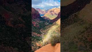 Zion is majestic.. wow  #nature  #naturelovers #youtubeshorts #travel #virtualhike