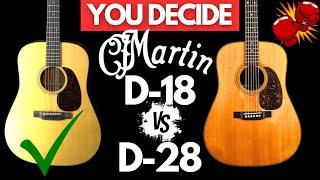 Martin D-18 vs D-28 (Comparing the BEST Acoustic Guitars)